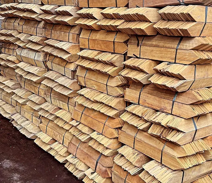 Stack of ulin shingles